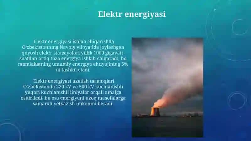 Energiya turlari. Elektr dvigatellar. Batareyalar va ularning turlari 3