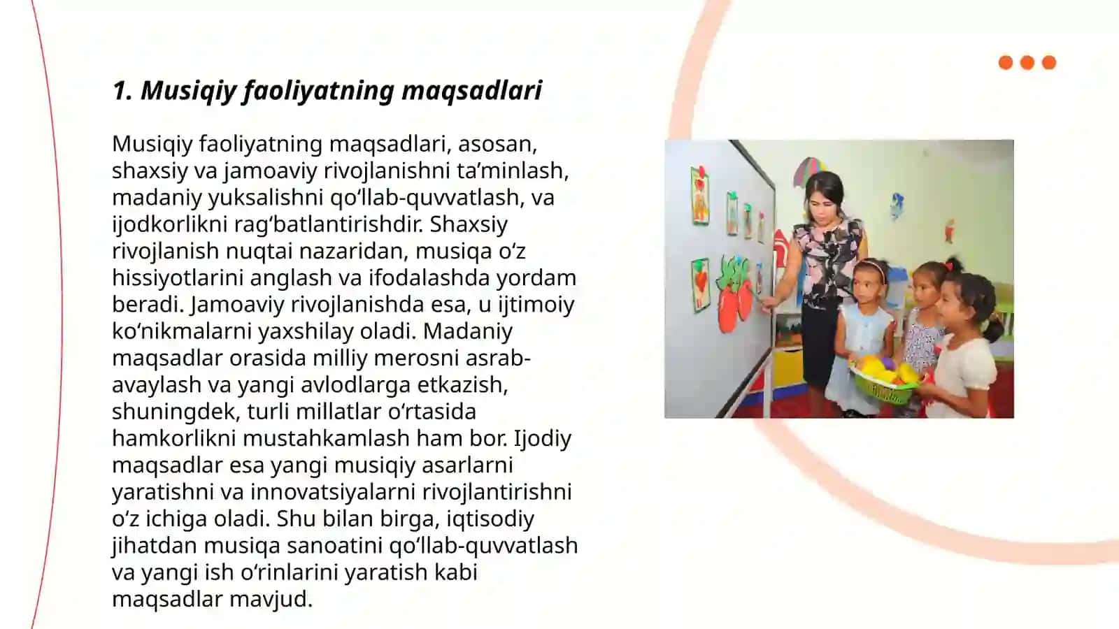 Maktabgacha yoshdagi bolalarning musiqaviy faoliyati mazmuni 3