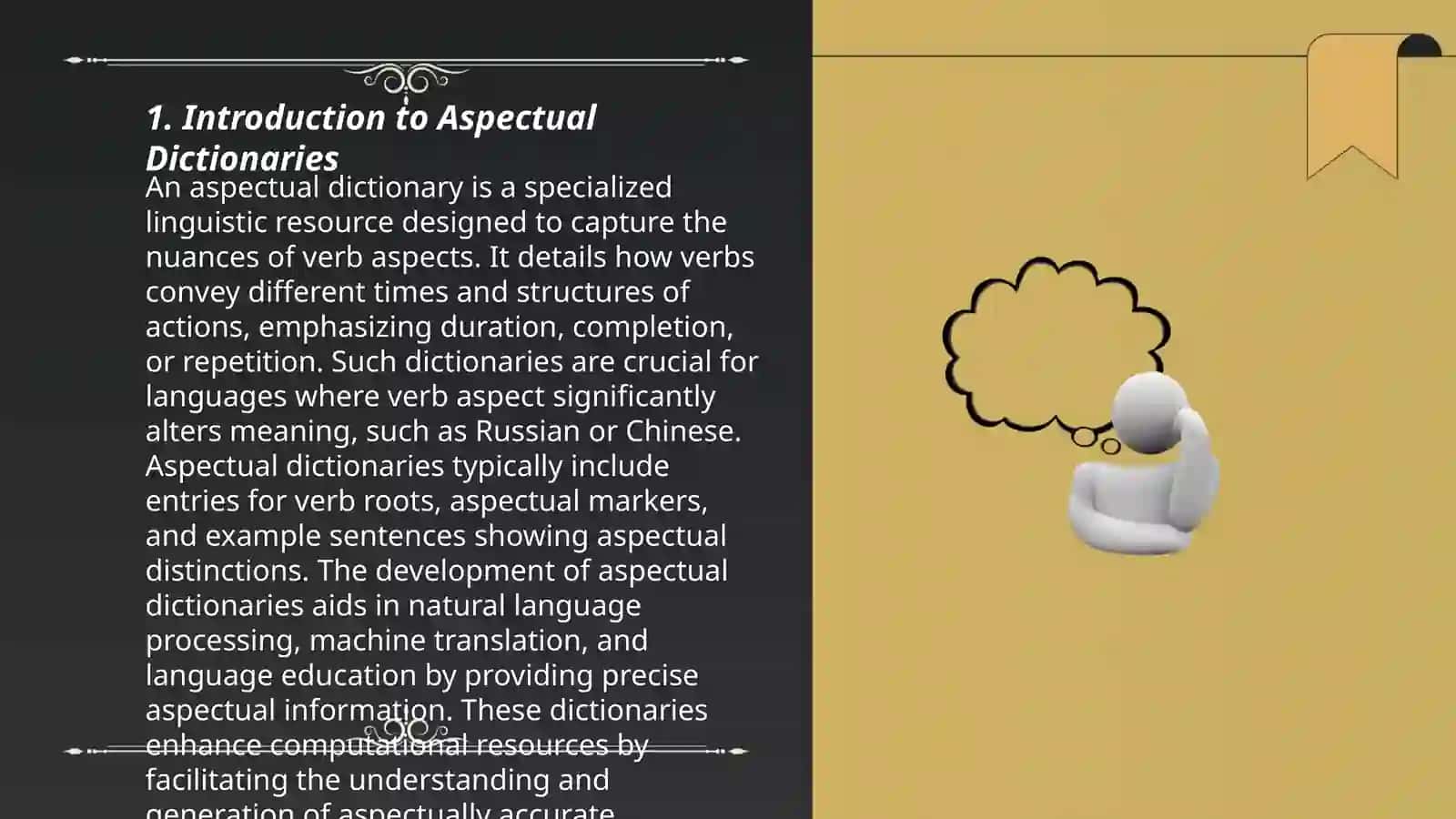 Aspectual dictionaries 3
