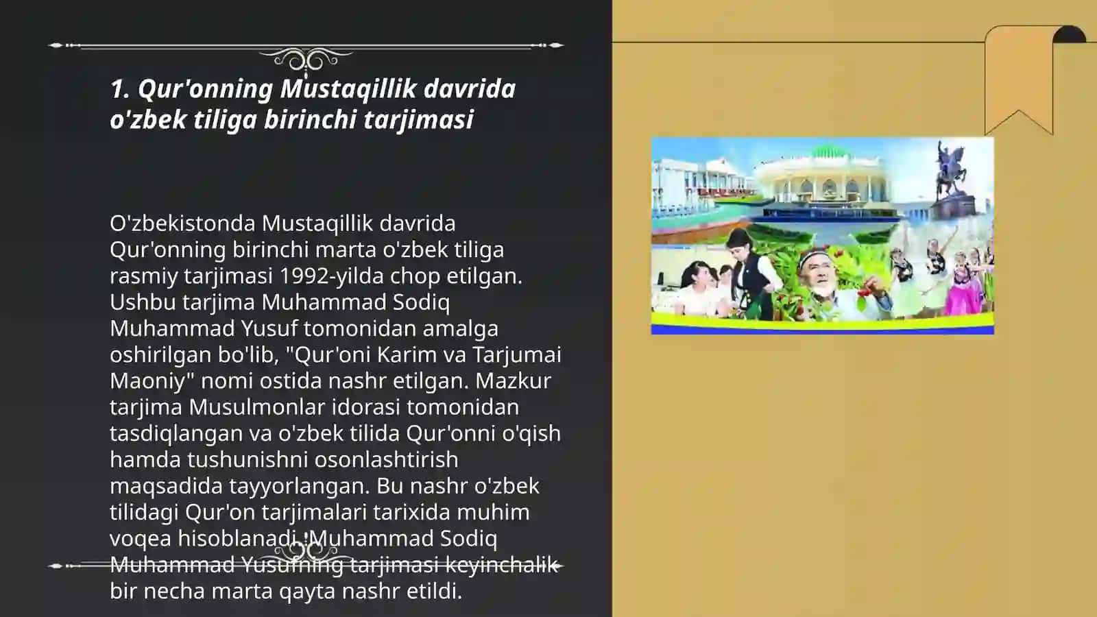 Mustaqillik yillarida Qur'onning o'zbek tiliga tarjima qilinishi va tafsirlari 3