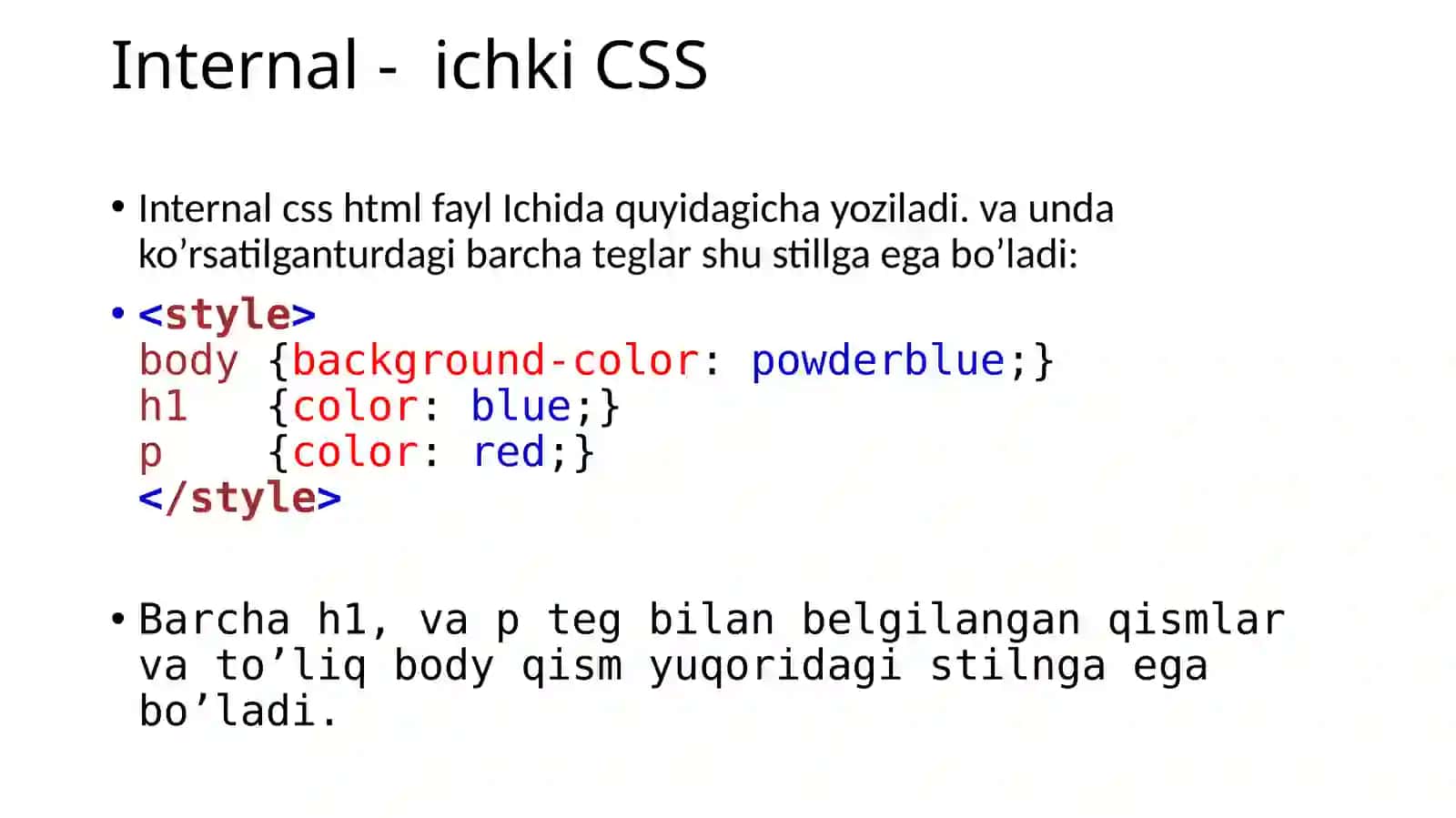 CSS dan foydalanish 3