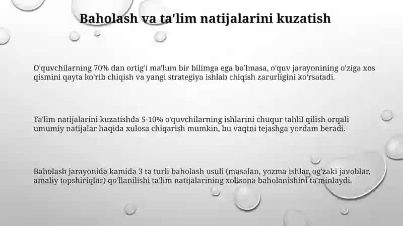 Darsni tashkil etishga qoʻyiladigan didaktik talablar 3
