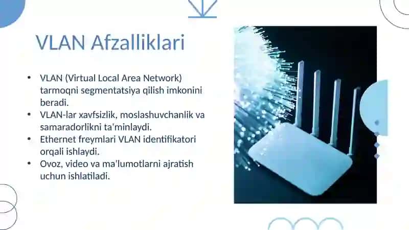 VLAN ASOSIDA KOMPYUTER TARMOG'INI QURISH 3