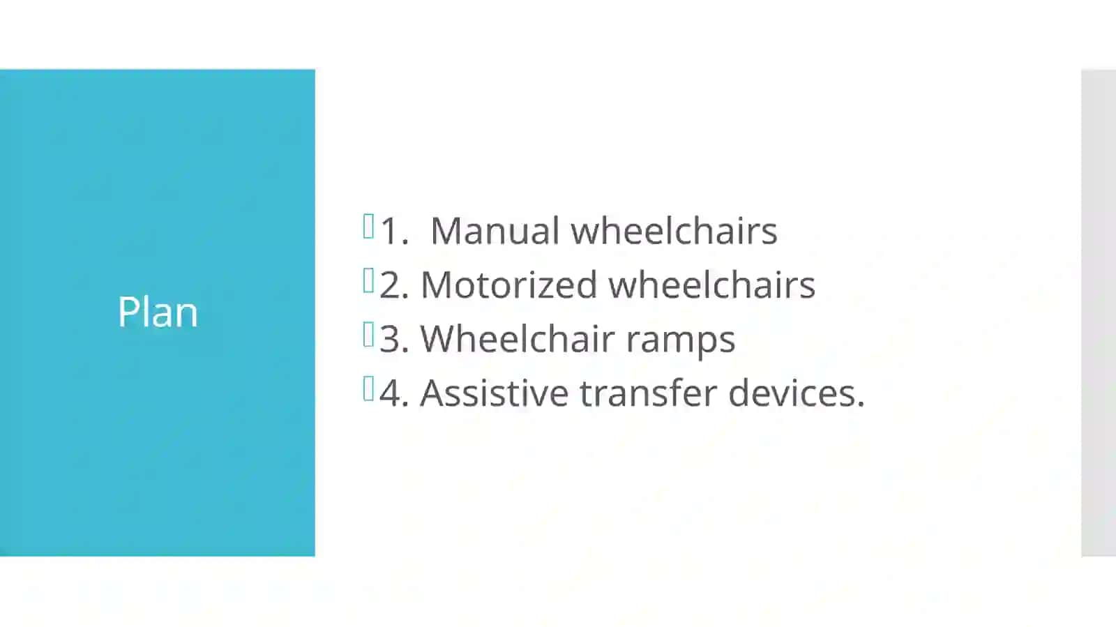 Pick and discribe any equipment for simplifying the life of people with disabilites. Provide visual aids 3