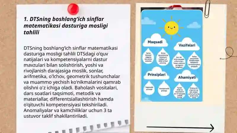 Boshlangʻich sinflarda DTS tahlili va matematika oʻqitishda kompetensiyaviy yondashuv 3
