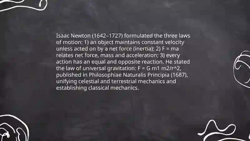Isaac Newton's Laws of Motion and Universal Gravitation 3