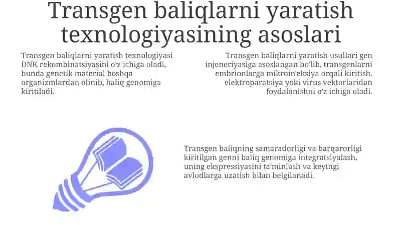 Teransgen baliq yaratish texnologiyasi 3