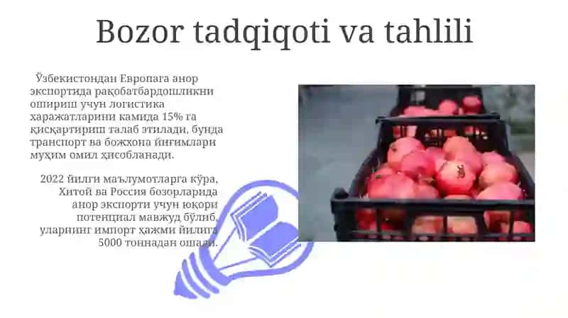 Xalqaro bozorga milliy mahsulotlarni eksport qilish strategiyasi 3