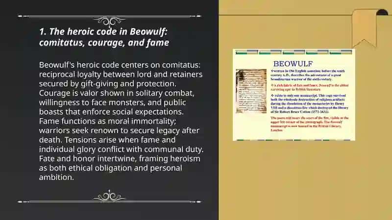 The Development of Heroic Ideals in Early English Literature; From Beowulf to Chaucer 3