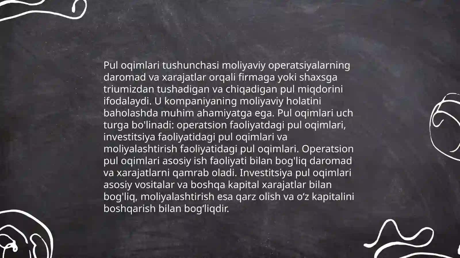 Pul oqimlari xarakati 3