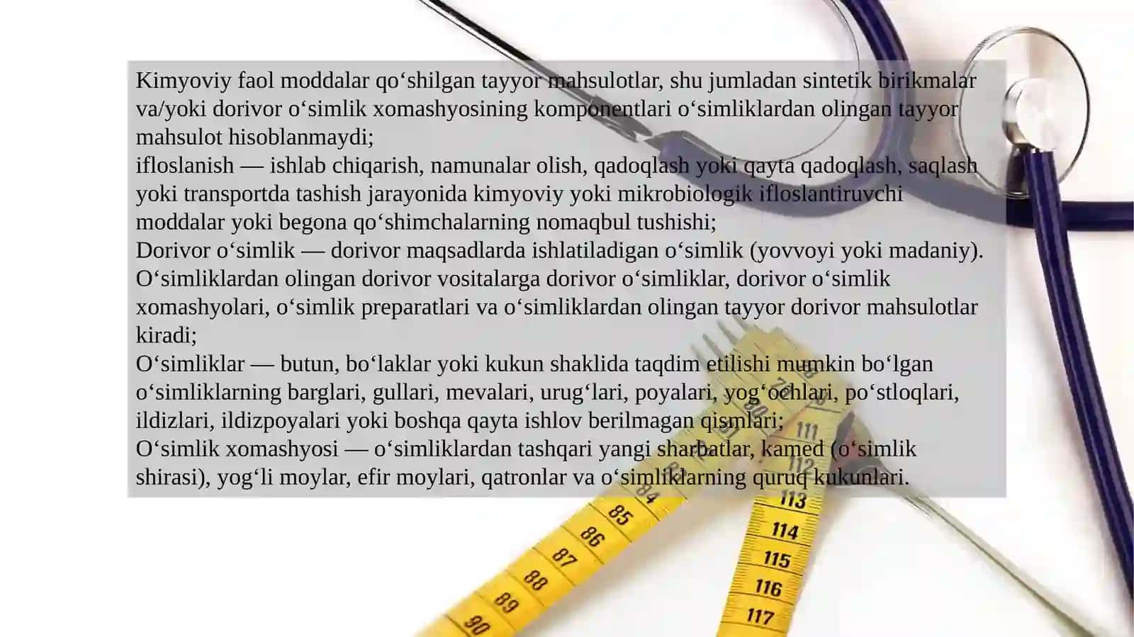 Dorivor o’simliklarning tayyor xom-ashyosida uchraydigan va bo’lishi ruxsat etilmagan qo’shimchalar 3