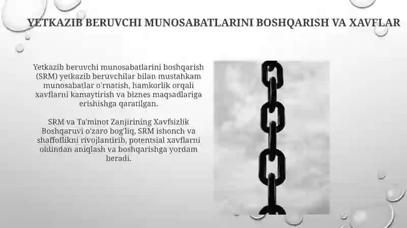 SRM va Ta'minot Zanjirining Xavfsizlik Boshqaruvi 3