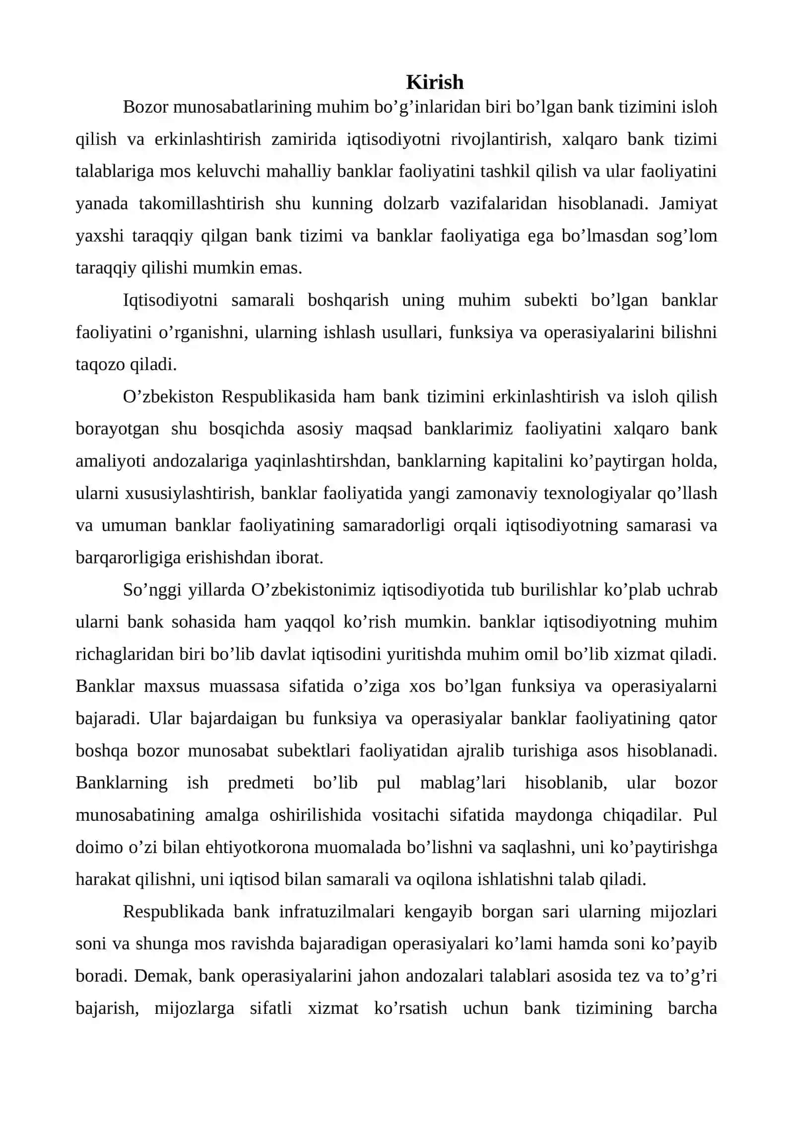 Tijorat banki tashkiliy tuzilishi va faoliyatini tashkil etish 3