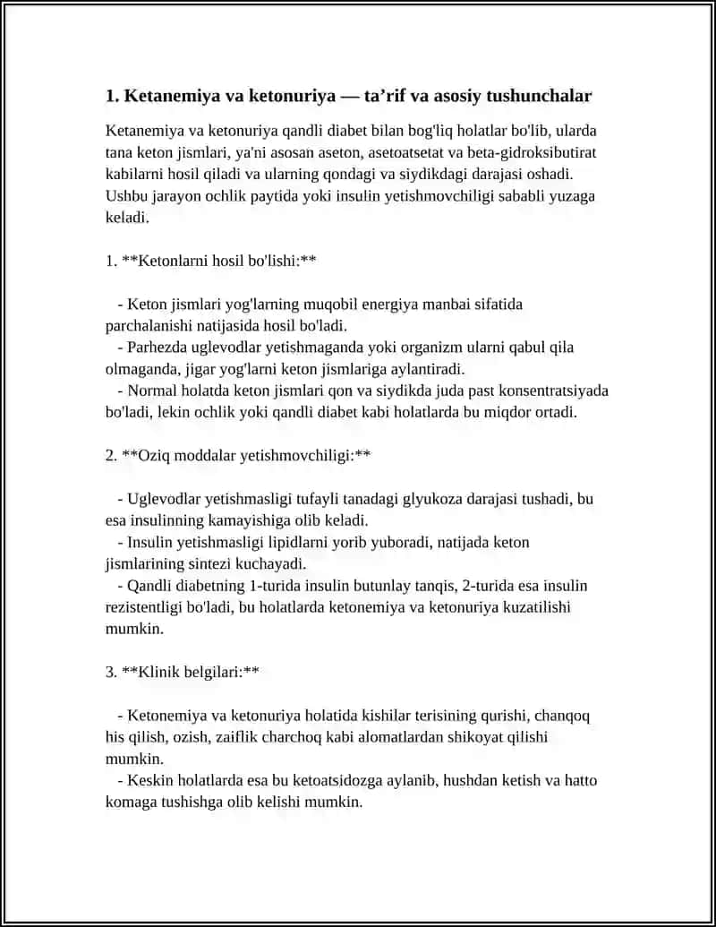 QANDLI DIABET.OCHLIKDA KETANEMIYA VA KETANURIYA 3