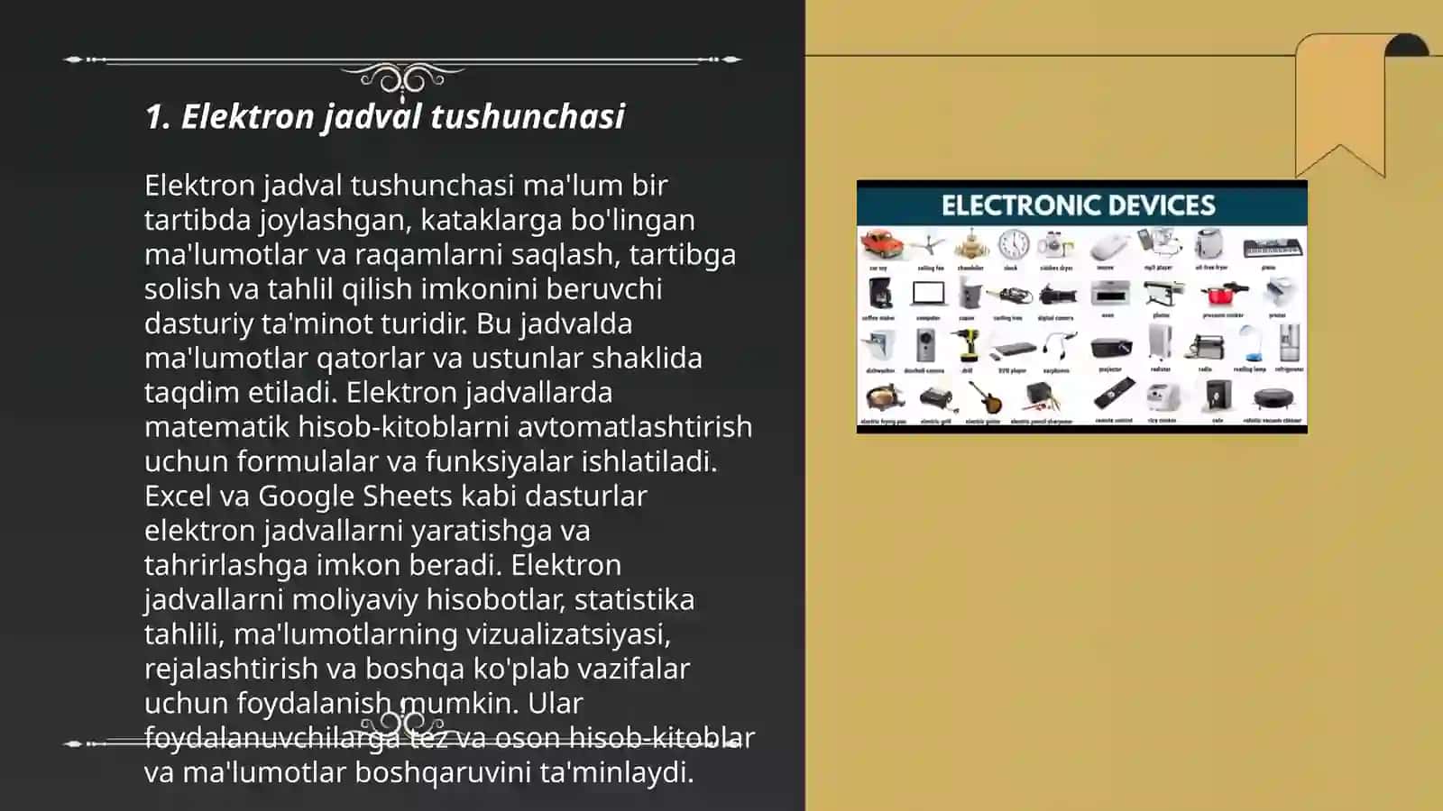 Elektron jadvallardan foydalanish texnalogiyalari 3