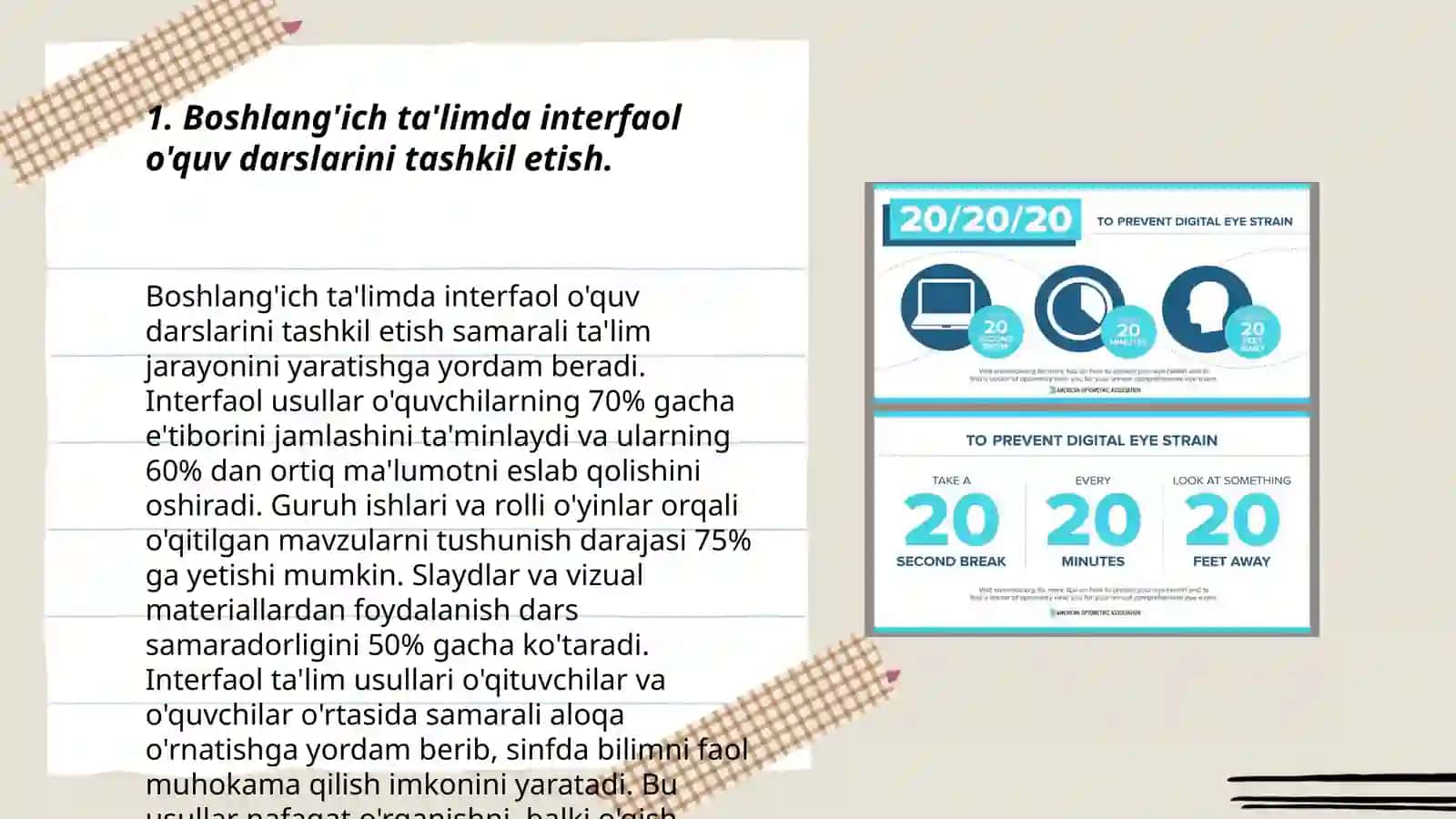 Boshlang'ich ta'limda innovatsion texnologiyalar va interfaol metodlardan foydalanish 3