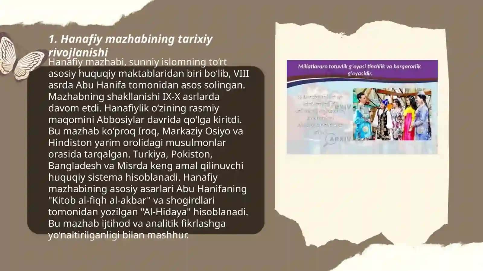 Hanafiylik va Xanbaliylik mazhabining o'zaro farqlari, Hanafiylikning bag'rikenglik mohiyati 3