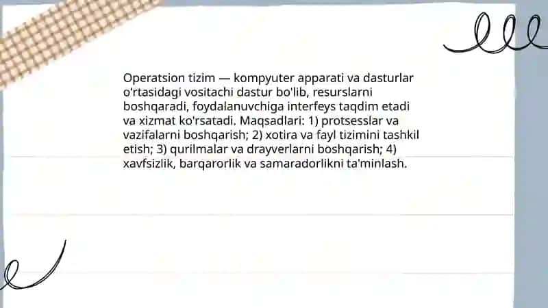 Operatsion tizimlar, ularning turlari 3