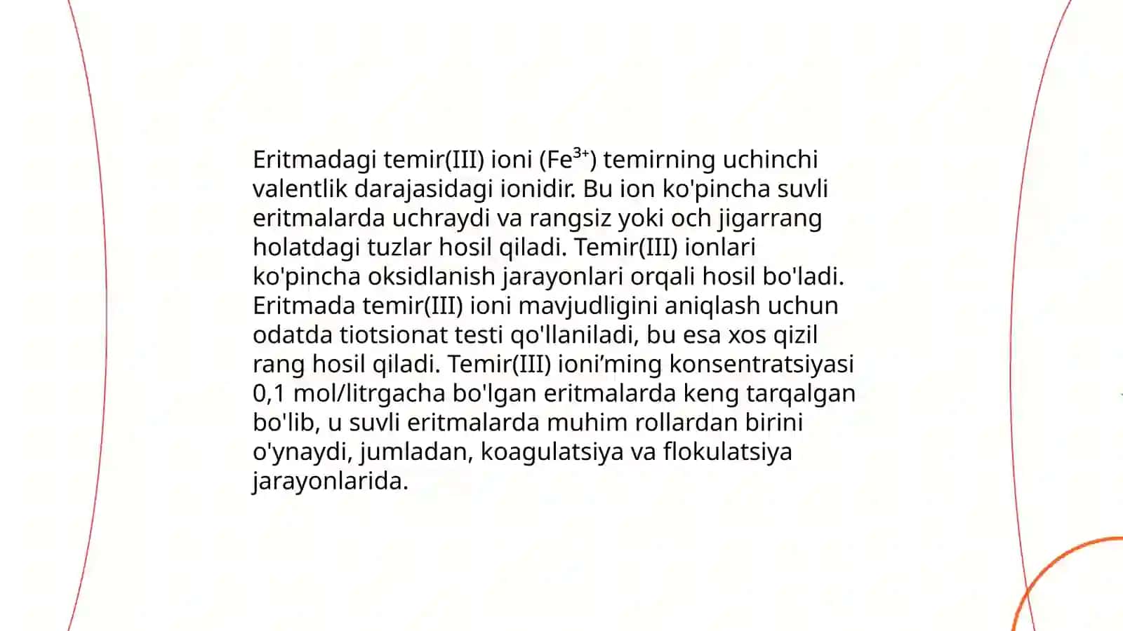 Eritmadagi Fe(lll) ionlarini bixromatometrik aniqlash 3
