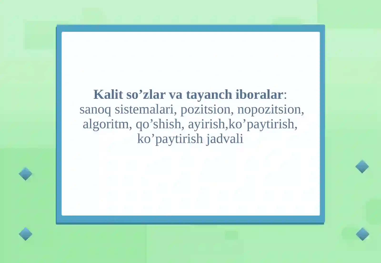5-mavzu.Sanoqsistemalari 3