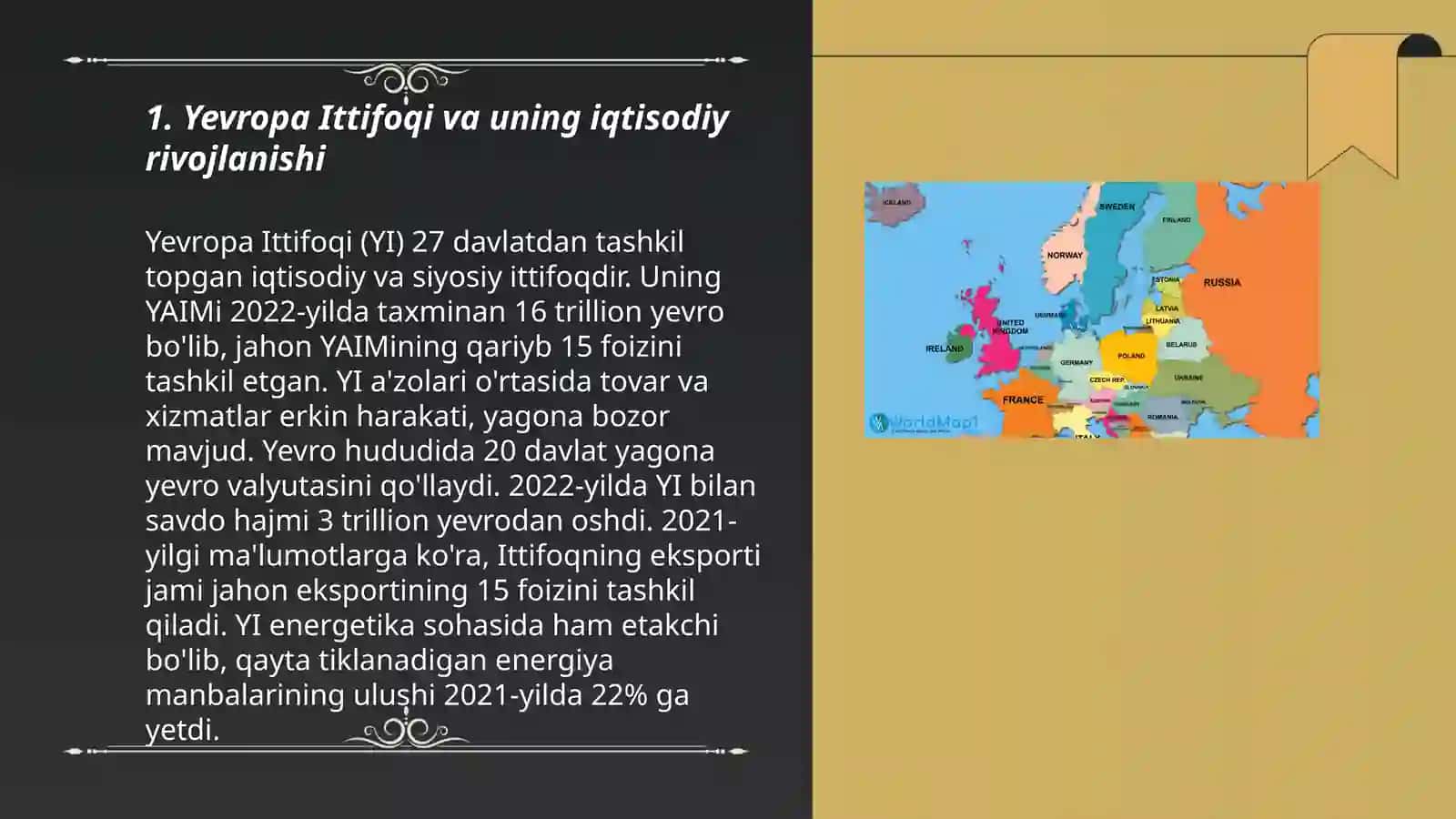 Yevropaning iqtisodiy va siyosiy geografik tasnifi 3