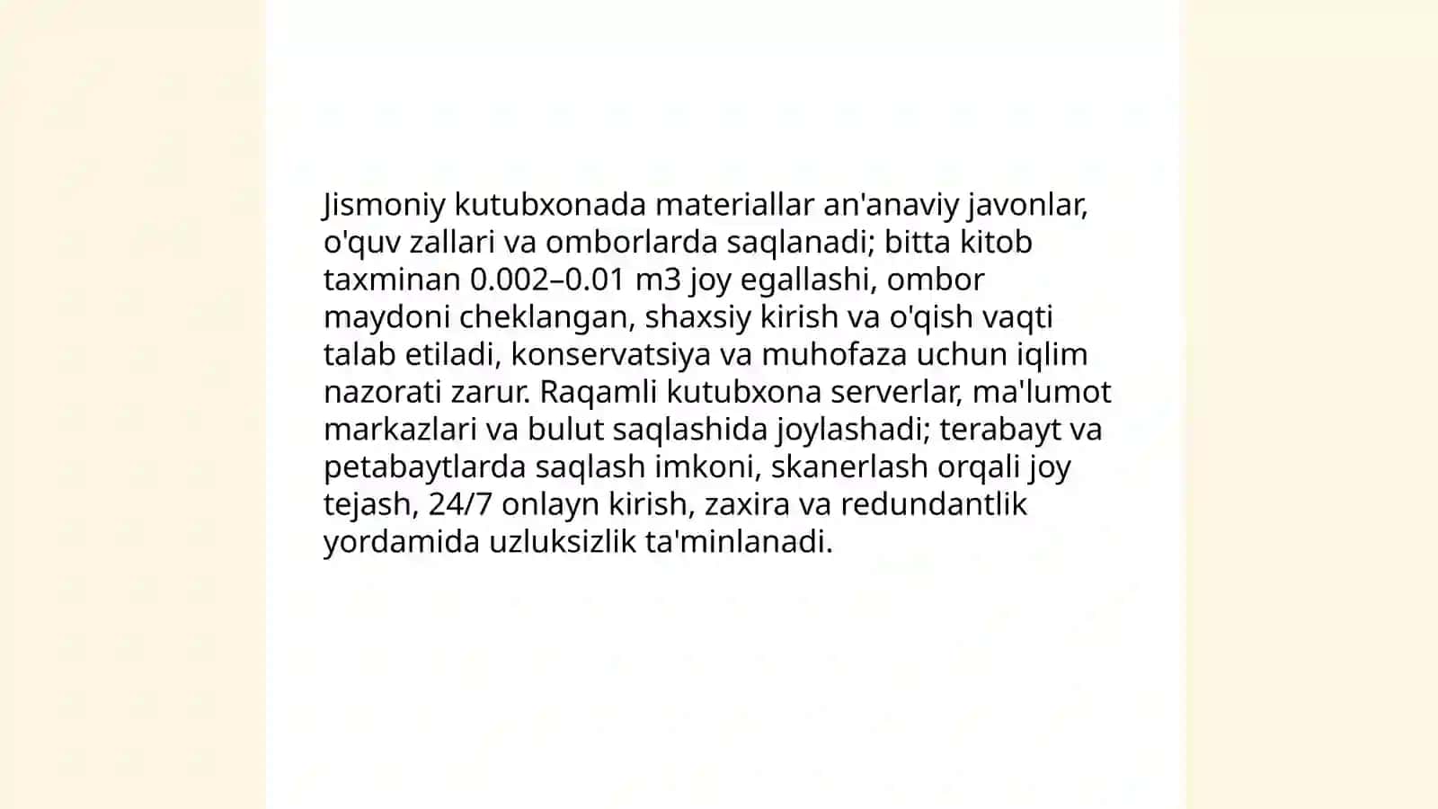 Elektron kutubxona va ananaviy kutubxona farqlari 3