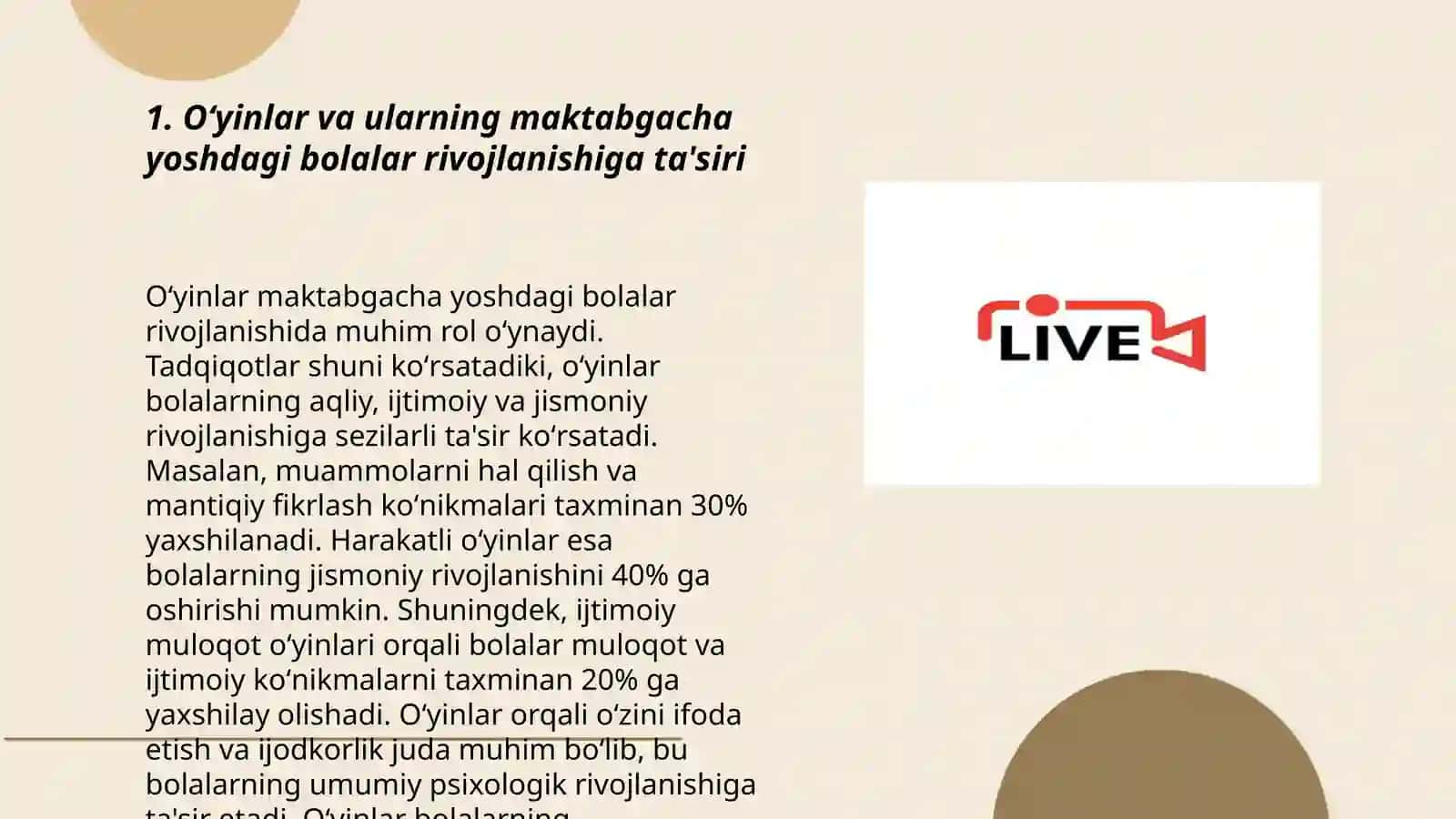 Oʻyin -maktabgacha tarbiya yoshida yetakchi faoliyat sifatida 3