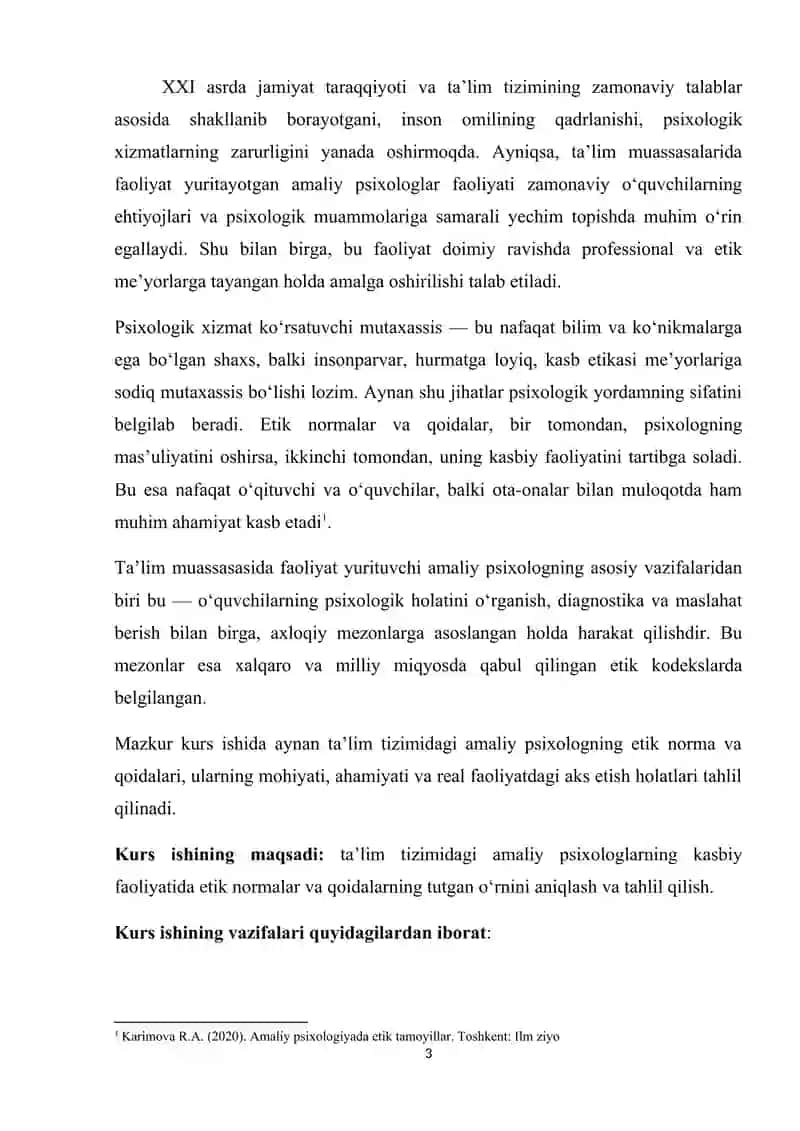 Ta’limda amaliy psixologning etik norma va qoidalari 3