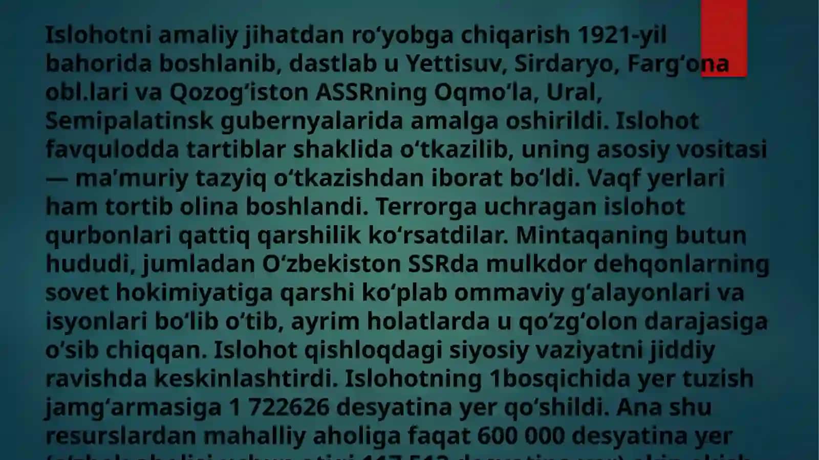 Oʻrta Osiyoda yer-suv islohoti 3