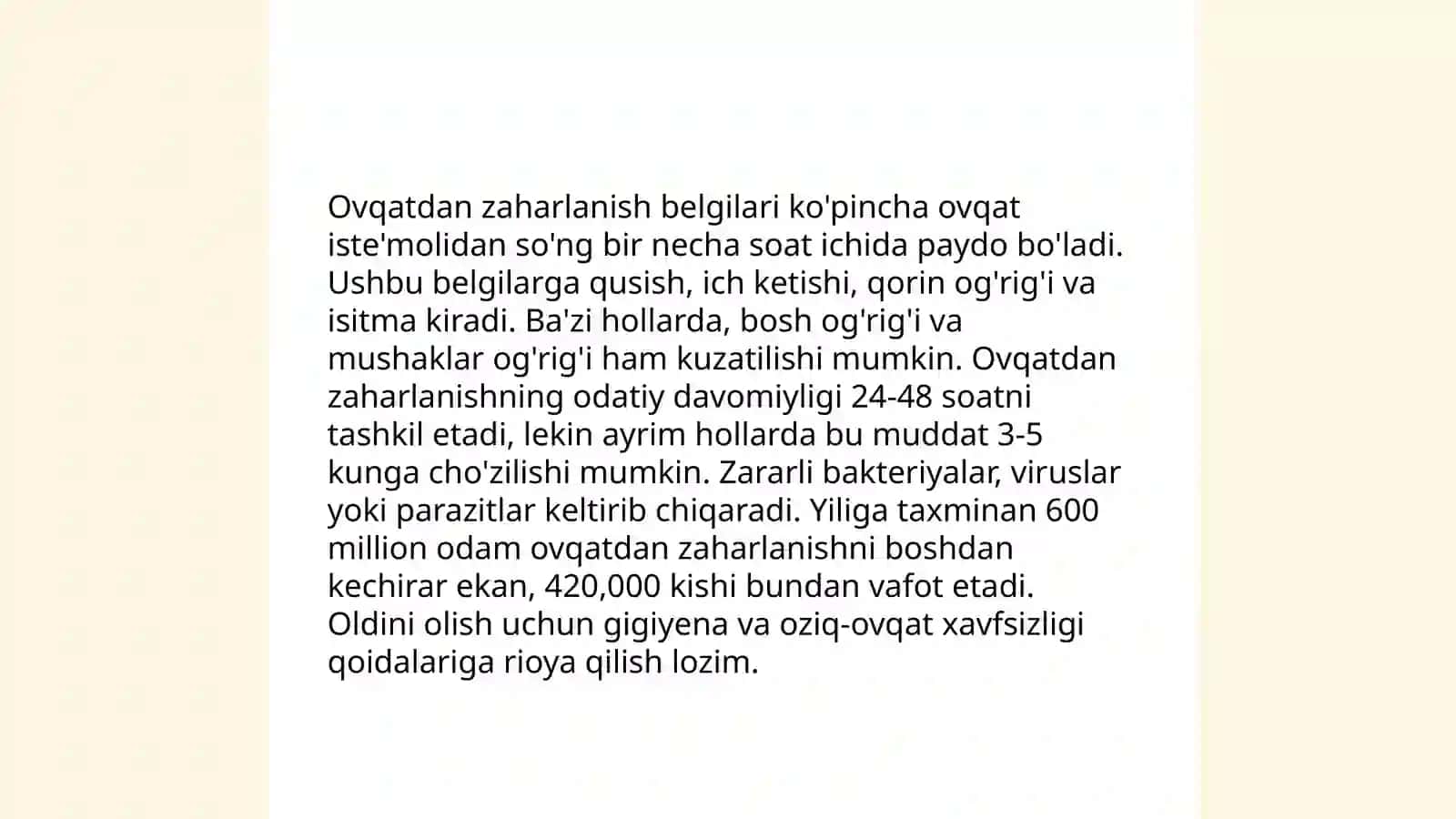 Ovqatdan zaharlanganda birinchi yordam koʻrsatish 3