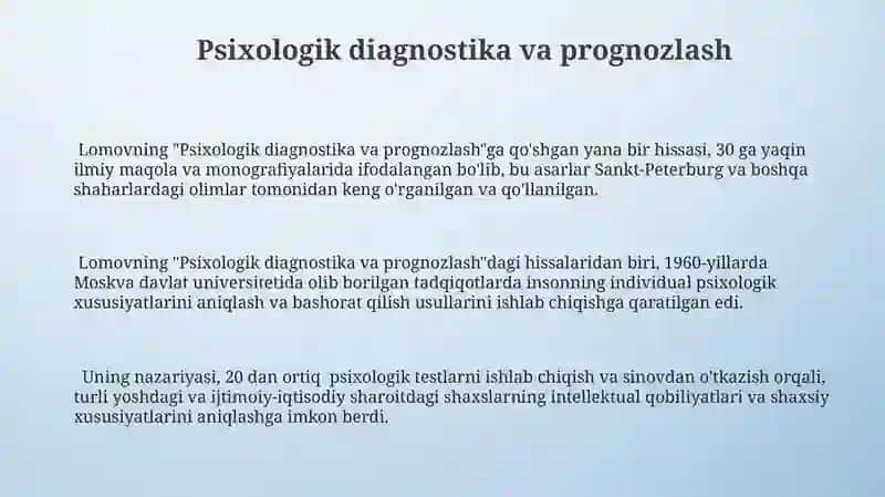 Lomovning Psixologik Diagnostika va Prognozlash 3