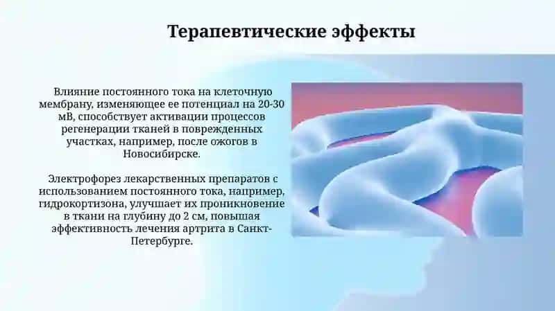 Механизм действия постоянного тока на ткани организма 3