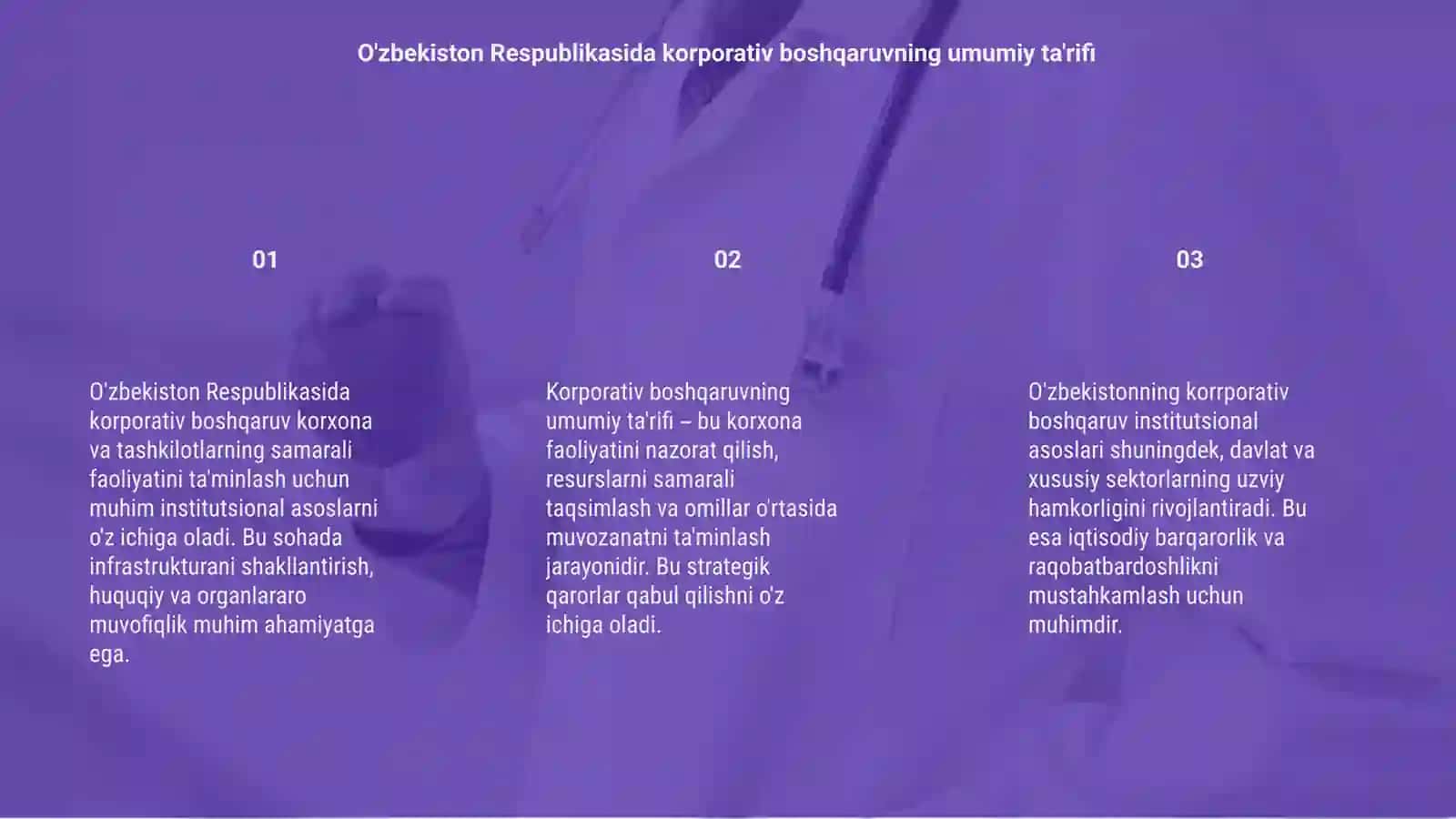 Korporativ boshqaruvning institutsional asoslari 3