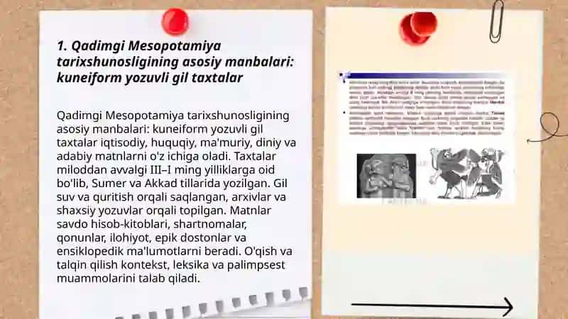 Qadimgi Mesopotamiya tarixshunosligi va manbashunosligining asosini tashkil etuvchi omillar 3