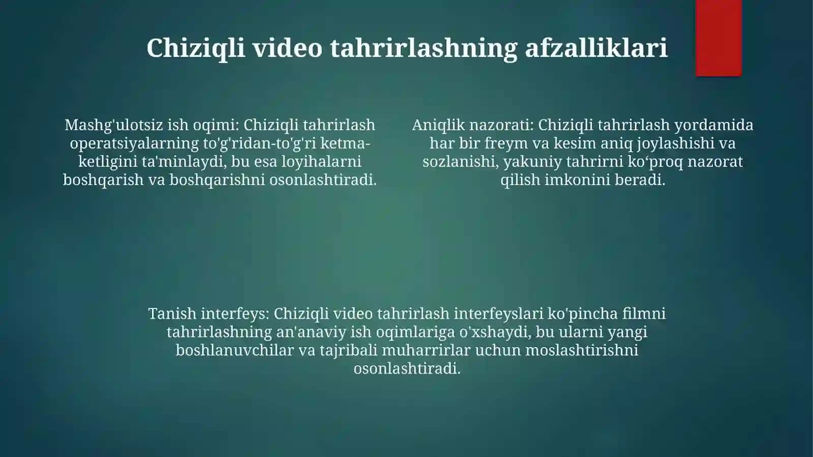 Chiziqli Vidyomantaj 3