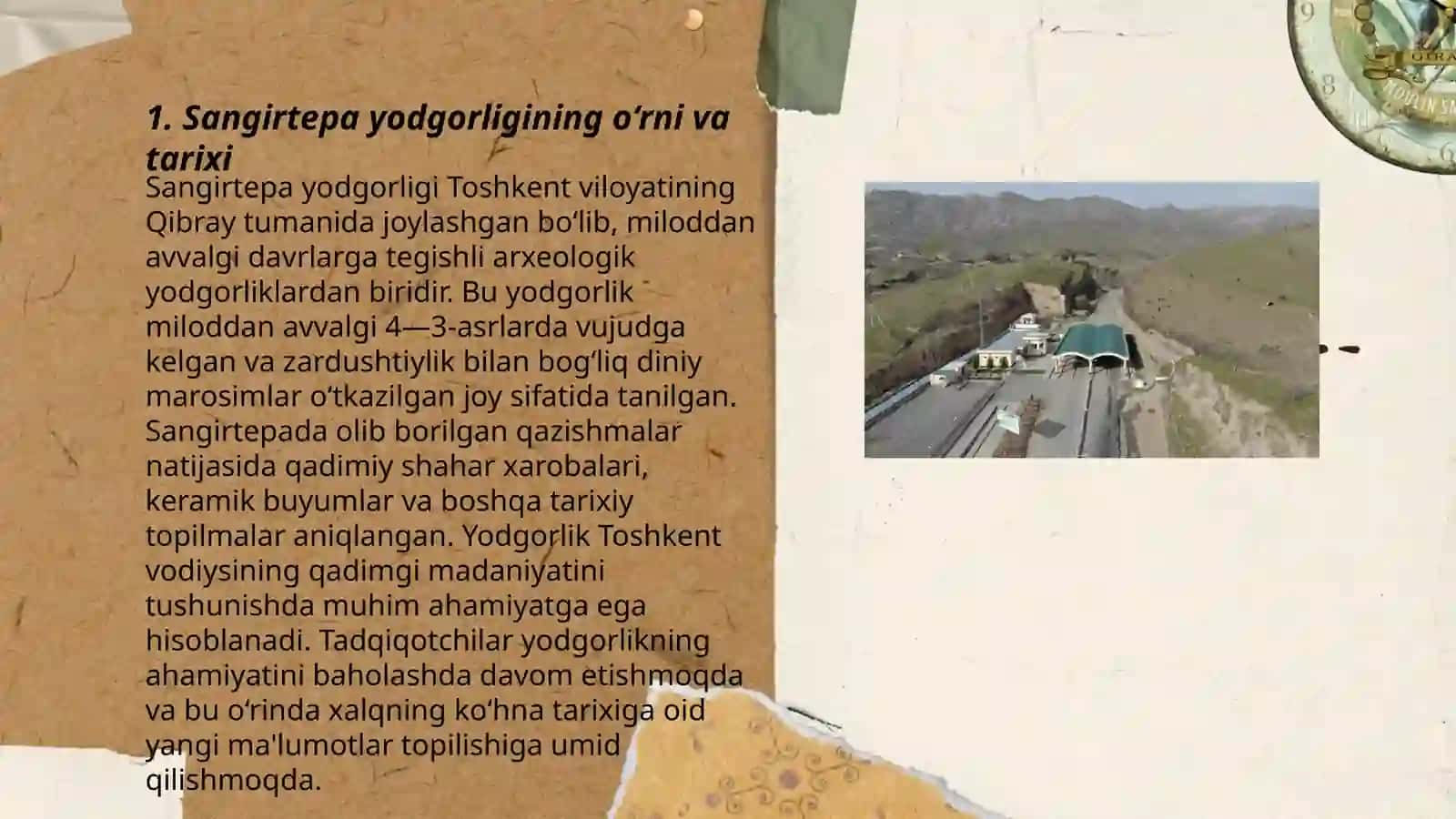 Qashqadaryo viloyati Sangirtepa yodgorligining arxeologik oʻrganilishi 3