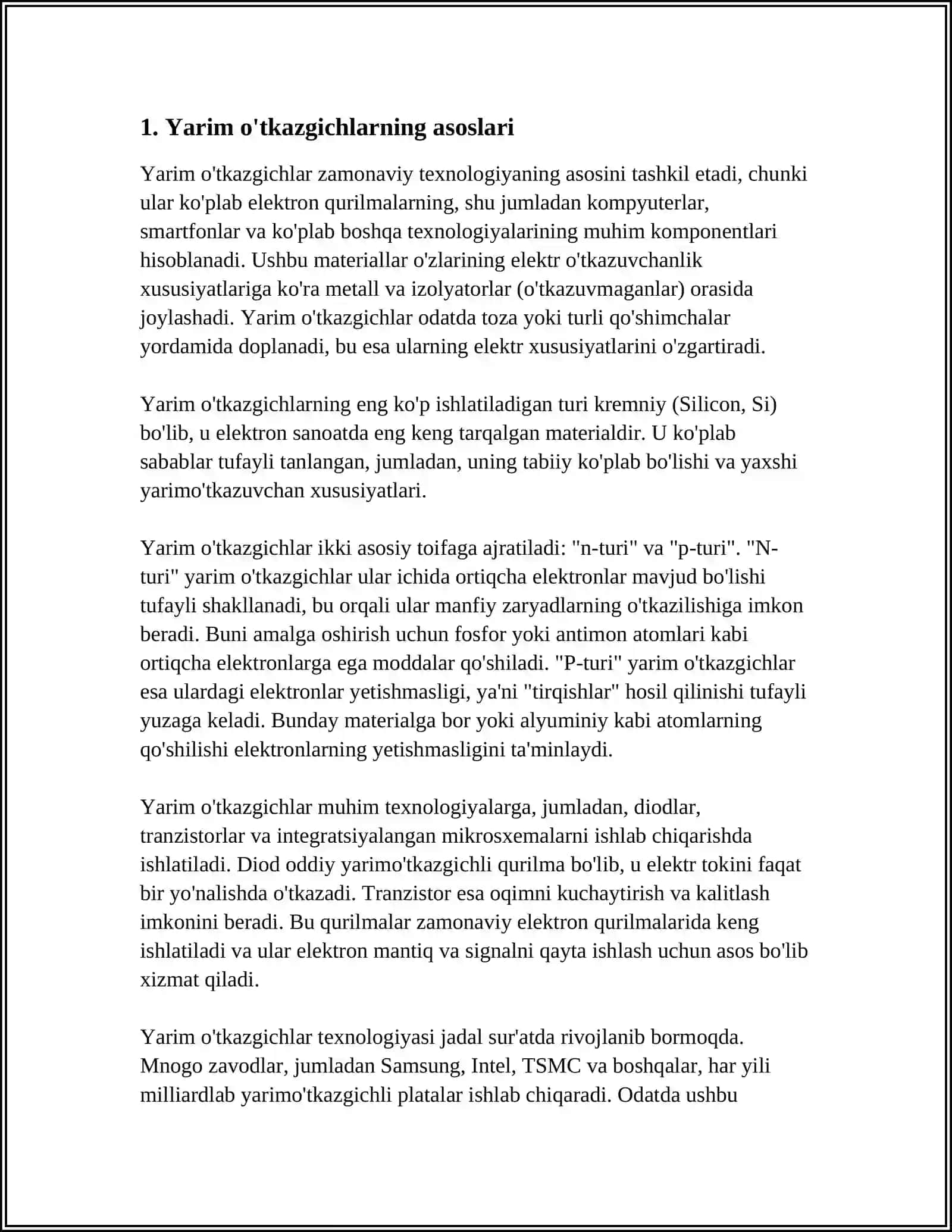 YARIM OʻTKAZGICHLI ASBOBLAR 3