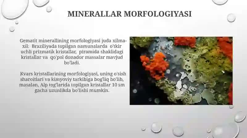 Minerallarni morfologiyasi 3