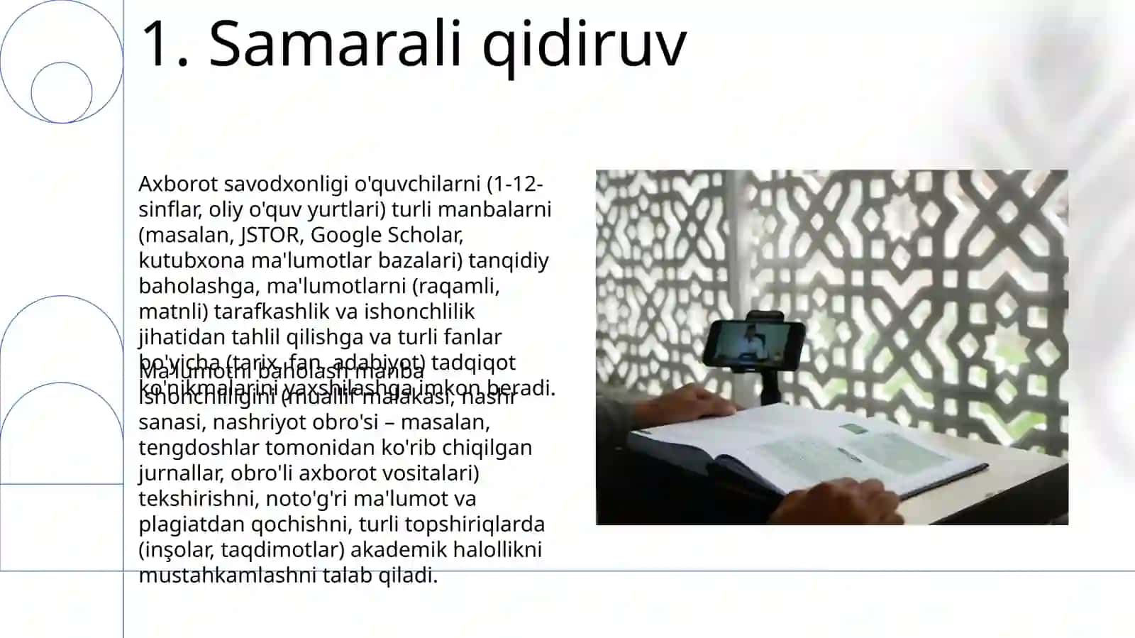 Axborot savodxonligi va axborot isteʼmolatini rivojlantirish 3