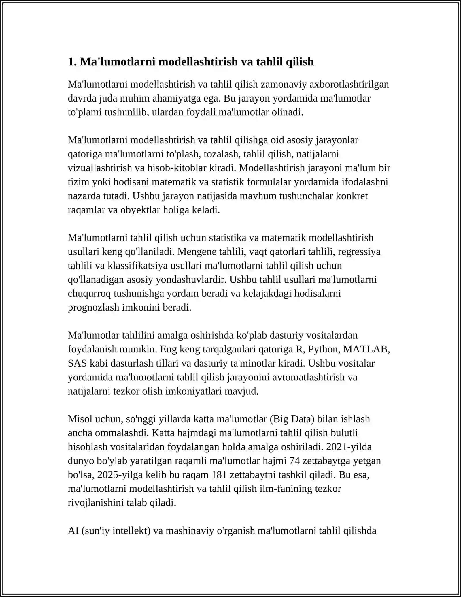 ILMIY-TEKSHIRISH TIZIMLARINI MODELLASHTIRISH VA AVTOMATLASHTIRISH 3