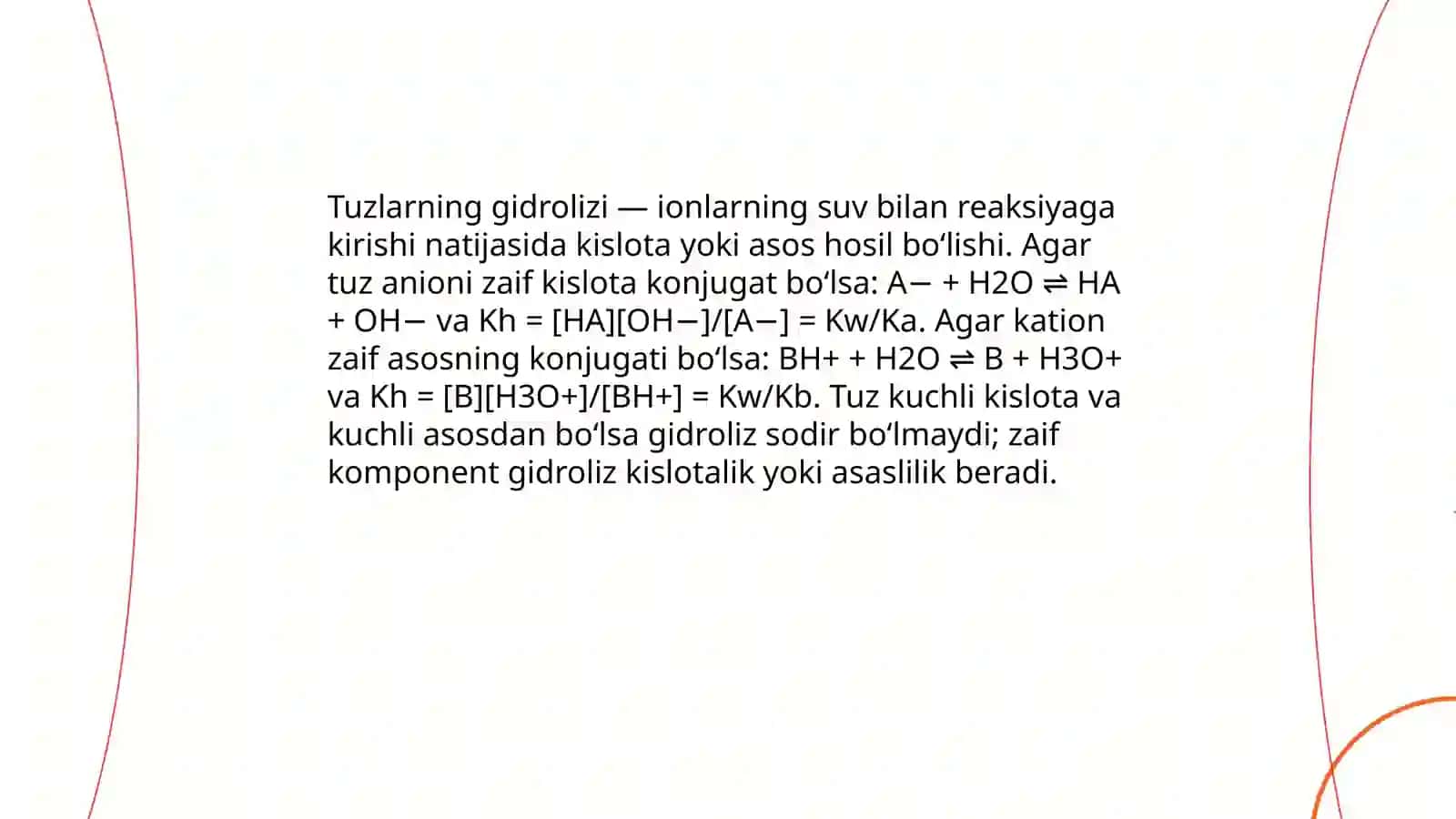 Tuzlar gidrolizi va uning mexanizmi 3
