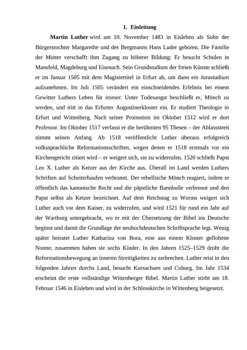 Martin  Luther .Über Lüthers Bibelübersetzüng und 95 Thesen 3