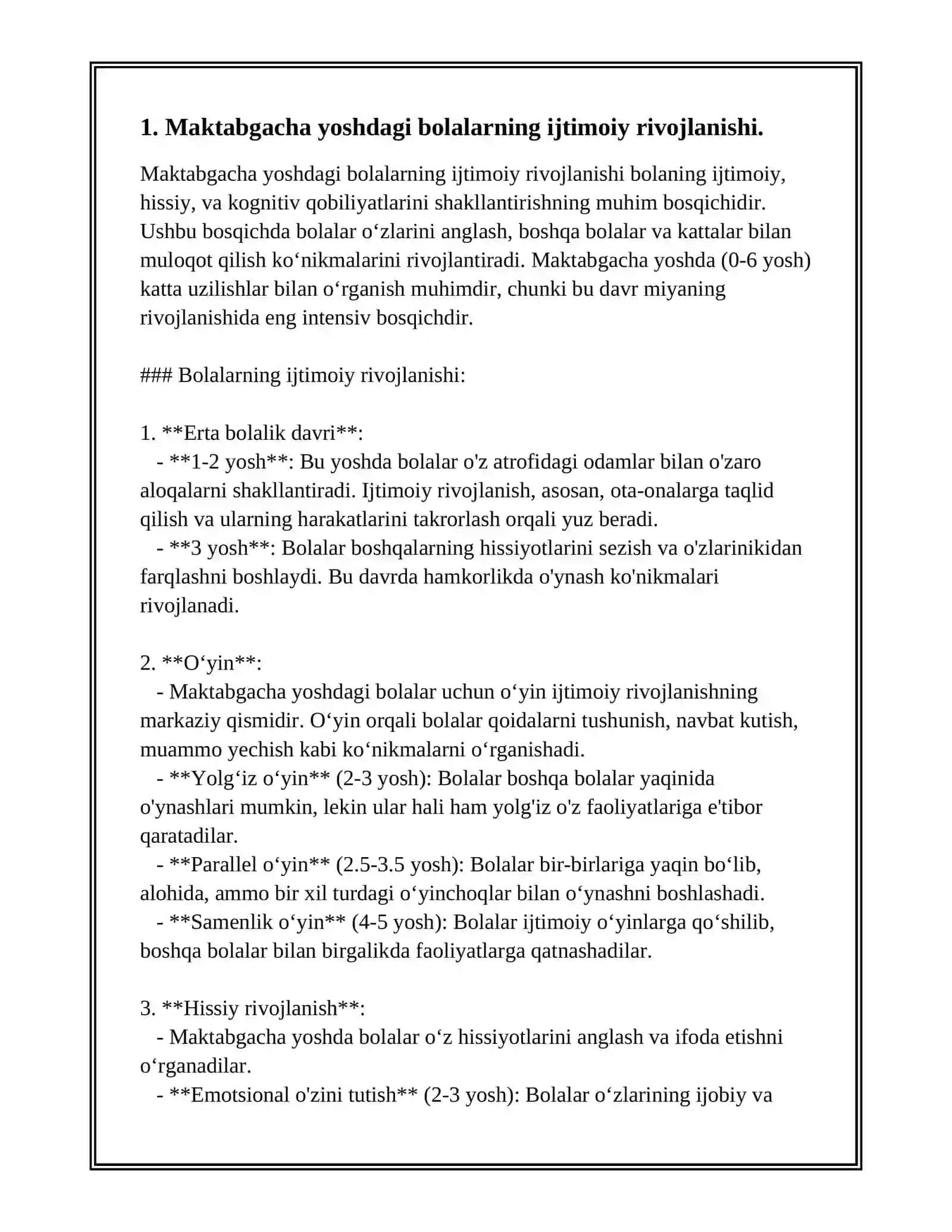 MAKTABGACHA YOSHDAGI BOLALAR BILAN OLIB BORILADIGON IJTIMOYI PEDAGUGIKA FOLIYATI 3