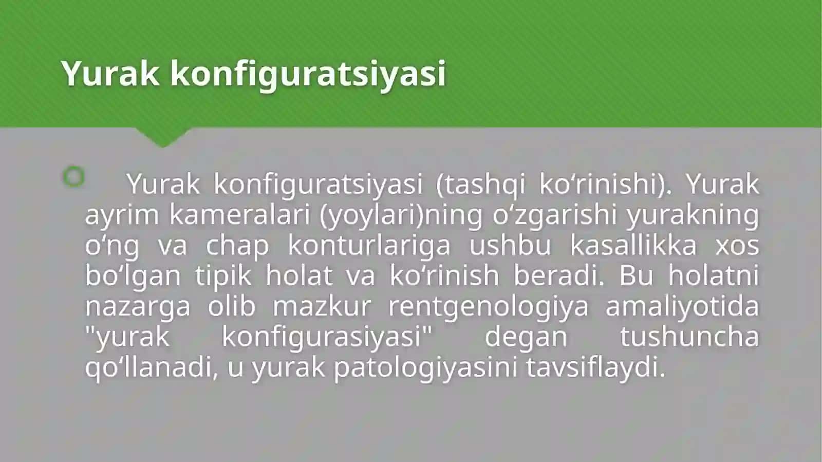 Yurak konfiguratsiyasi 3