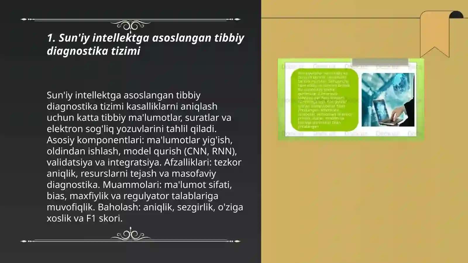 Sun'iy intellektga asoslangan tibbiy diagnostika tizimi 3