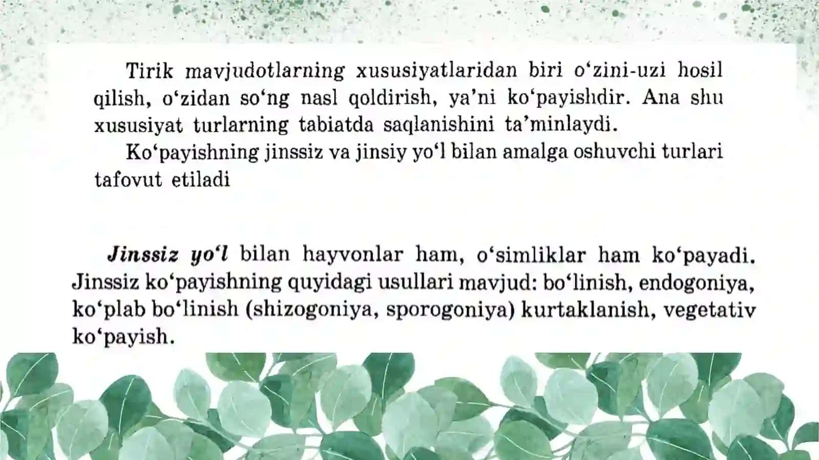 Organizmlarning Ko'payishi.Ontogenez Predembrional Rivojlanishi 3