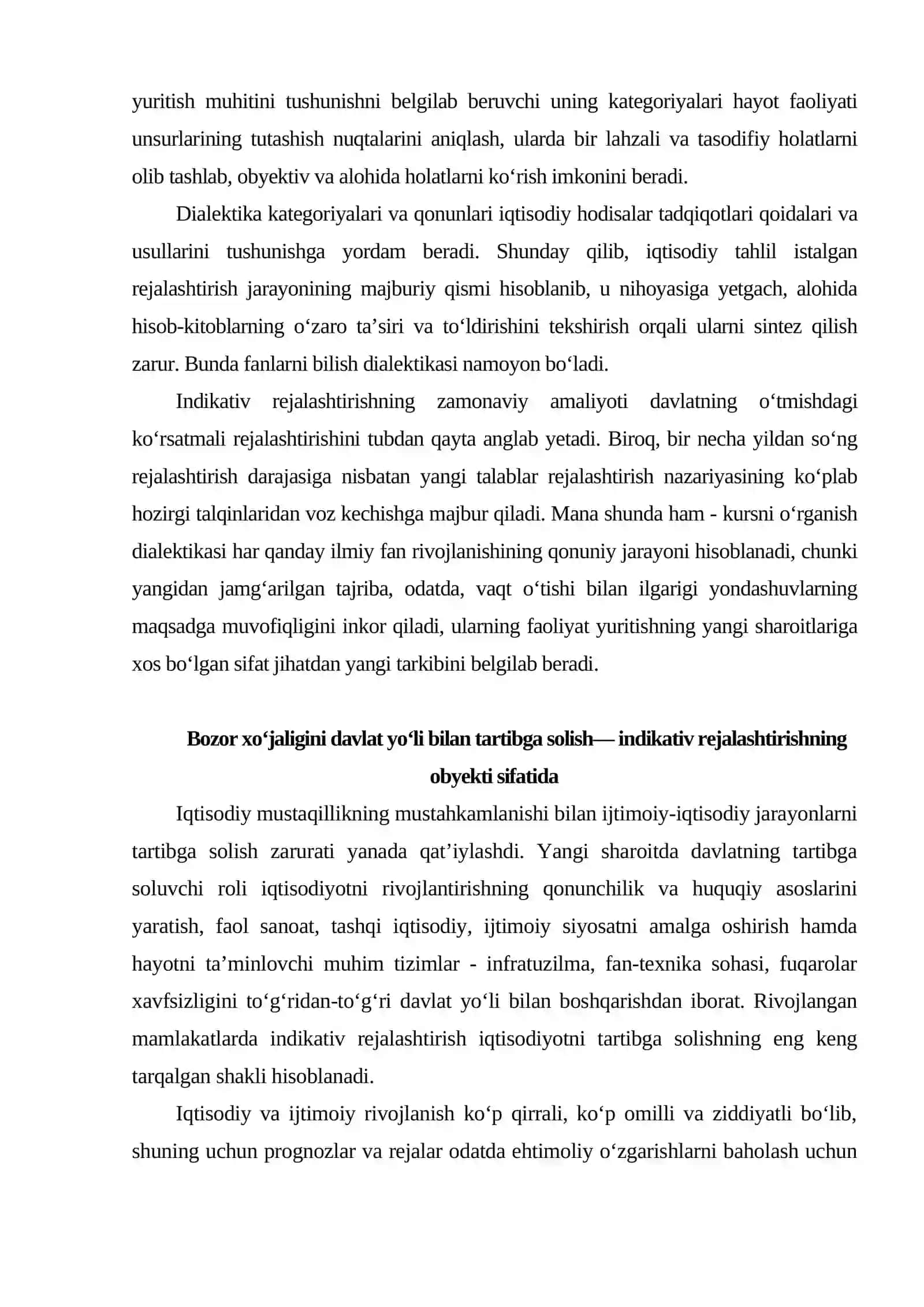 Bozor iqtisodiyotida rejalashtirishning mohiyati va roli 3