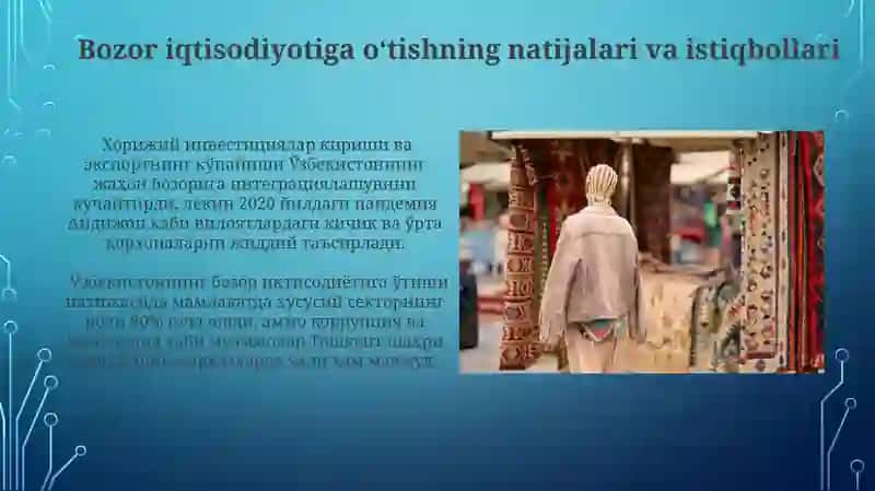 Oʻzbekistonning bozor iqtisodiyotiga oʻtish davri va xususiyatlari 3