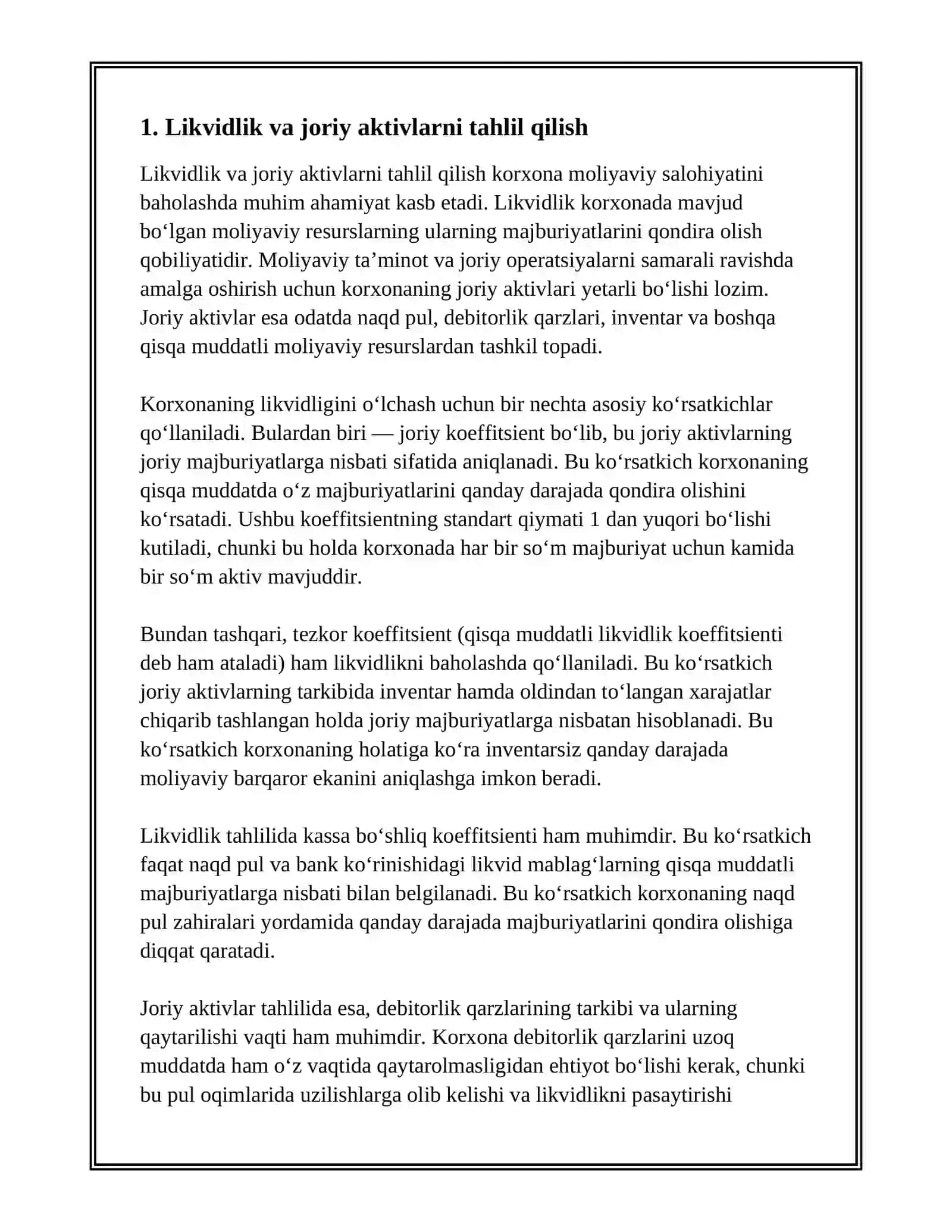 KORXONALAR MOLIYAVIY SALOHIYATINI TAHLIL QILISH 3