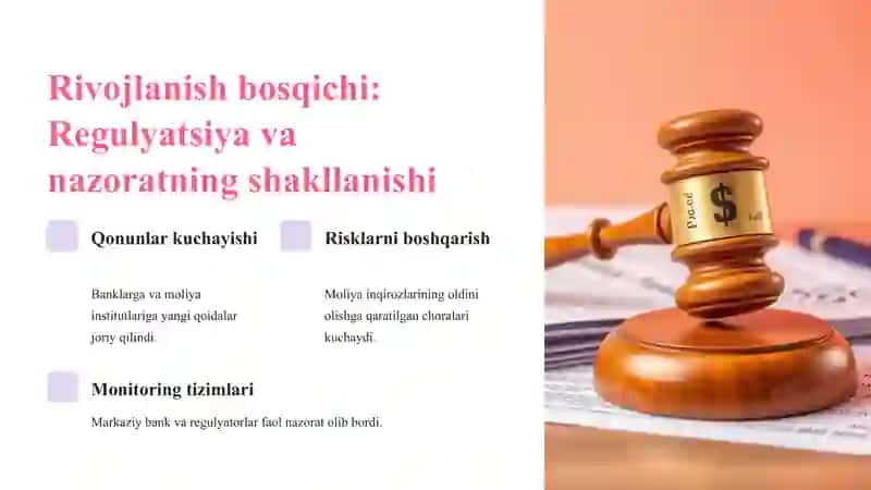 Rivojlangan mamlakatlar bank va moliya bozorlarining rivojlanish bosqichlari 3
